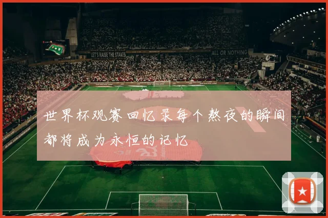 世界杯观赛回忆录每个熬夜的瞬间都将成为永恒的记忆